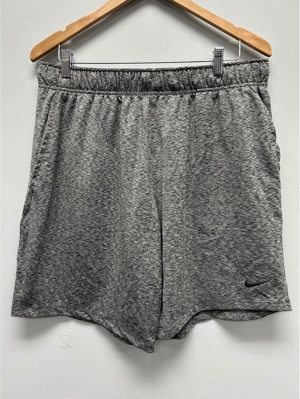 Nike Yoga Standard Fit Gray Athletic Shorts